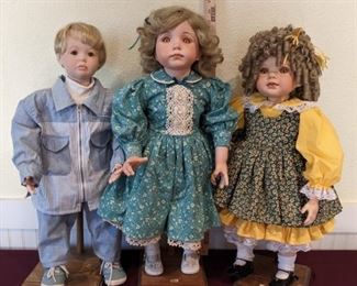 Summertime Sweeties Hand Painted Porcelain Dolls