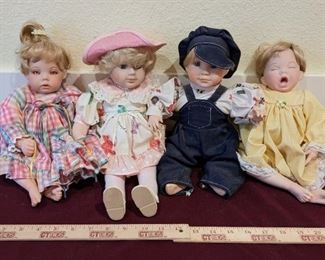 Sweet Sitting Porcelain Baby Dolls