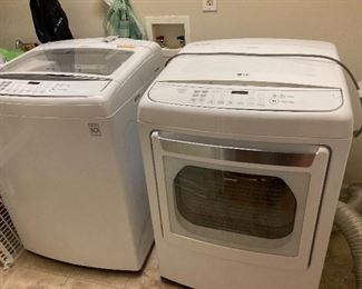 LG Washer and Gas Dryer like new! Nice!