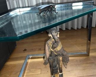 another small Chrome table $300