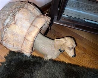 Dachshund with house 