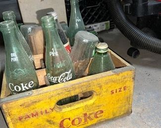 Family Size Coke crate and Pint bottles $100