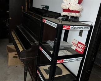 Plastic Coca Cola shelving $50