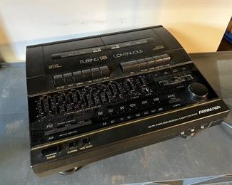 Soundesign Model 5888 AM-FM Stereo Receiver / Double Cassette Recorder