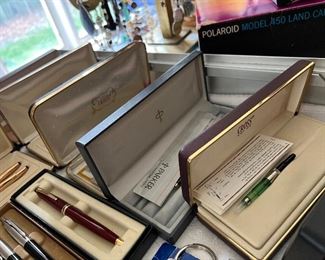 Collection of Waterman, Cross & Parker fountain pens