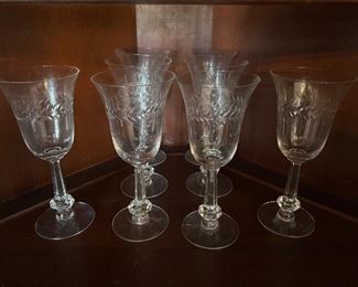 Heisey water glasses (8pc)