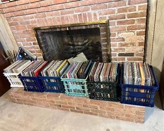 6 Crates of Vinyl Records
