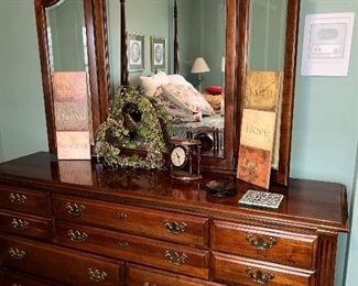 Matching dresser and mirror