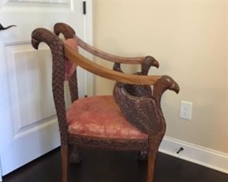 Very Unique Hand Carved Chair!