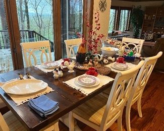 another shot of dining table w/6 chairs