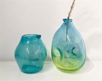 Hand blown bottles