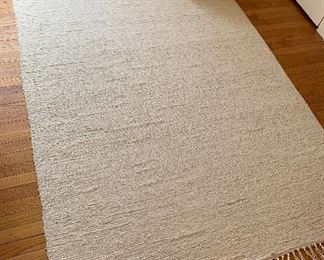 white "rag" rug