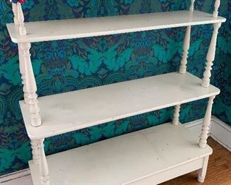 vintage white shelf