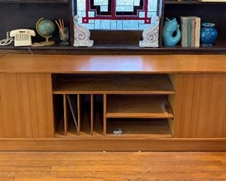 Danish teak console, MCM