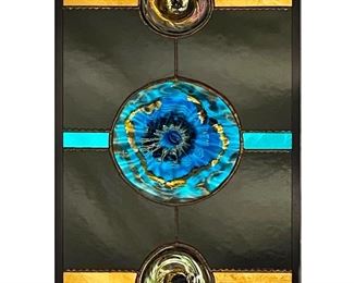 black glass 3 rondelles