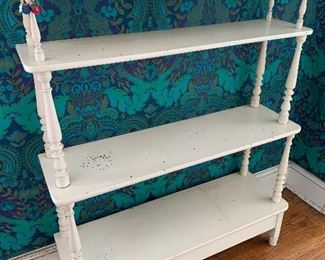 Vintage white shelves