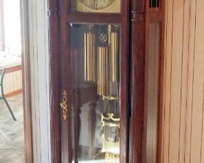 1986 Ridgeway Grandfather Clock With Original Paperwork And Key, Currently Running, 82" x 25" x 14