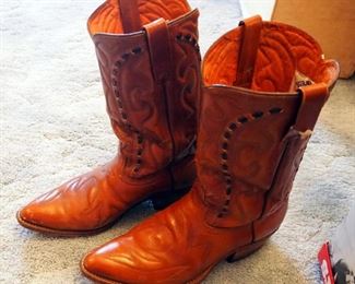 Stetson XXX Beaver Cowboy Hat, Size 6-7/8, In Storage Box, Durango West Size 11D Cowboy Boots, And Lee Denim Jeans, Size 36-32