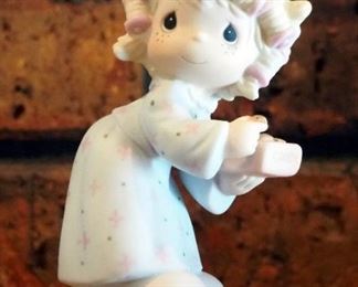 Precious Moments Porcelain Figurines, Qty 3, See Description For Figurine Titles