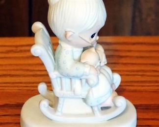 Precious Moments Porcelain Figurines, Qty 5, See Description For Figurine Titles