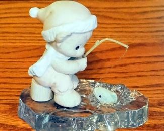 Precious Moments Porcelain Figurines, Qty 4, See Description For Figurine Titles