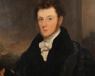 MANNER OF THOMAS SULLY (1783-1872) | Portrait of a young man
Oil on canvas
No apparent signature, in a period gilt frame
h. 30 w. 25 in.
overall: 37 x 31-1/2 x 3 in. (frame)