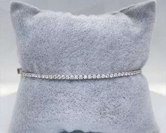 2.50 Carat Sparkling Diamond Tennis Bracelet in 14k White Gold