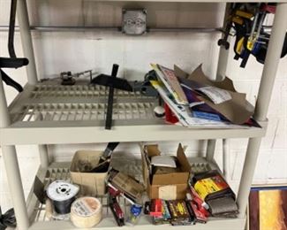 Miscellaneous hand tools and supplies