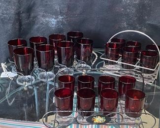 Red Wine, Cordials, Water Glasses