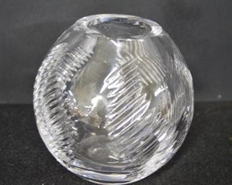 Cut Clear Rose Bowl
