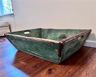 Large vintage commercial fish box from Door County, Wisconsin