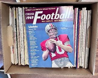 Vintage college football magazines