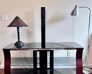 TV Stand  / Console Table , Floor Lamp and Table Lamp