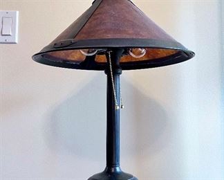 Copper and Bronze Tone Table Lamp
