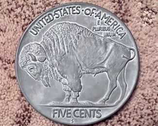 Large, buffalo nickel