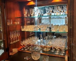 Block Crystal, Shannon Crystal, Waterford Crystal on Ethan Allen Furniture 