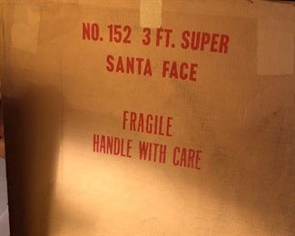 Santa face includes original box 