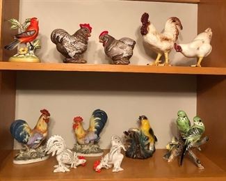 Birds, chickens & roosters by Maddux, Lefton & more