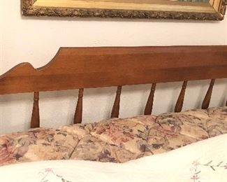 Headboard of queen size maple bed (42” tall) - has matching footboard that’s 30” tall (not shown)