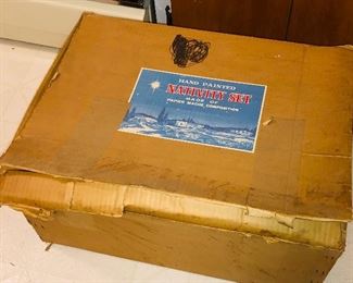 Nativity set includes original box! Box is 24” x 17” x 11”. 