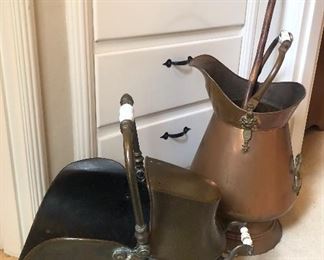 Copper coal scuttles