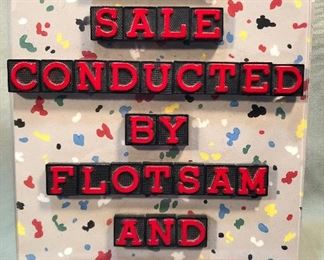 Sunday 1/2 PRICE on everything originally priced $300 or less. Items over $300 at least 25% OFF. Credit/debit cards accepted with minimum $50 purchase (3% fee applies) 
