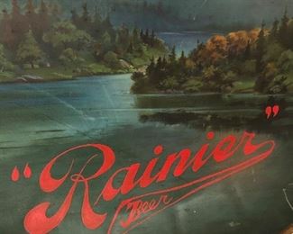 Red lettering is hand painted