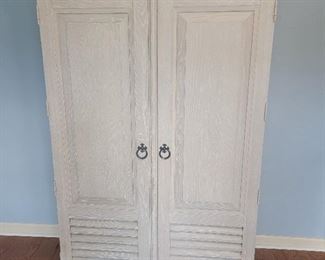 White Wash Armoire