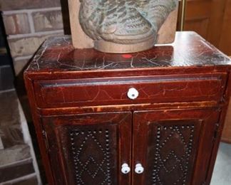 Small Side Table/Cabinet - Antique Chocolate Mold