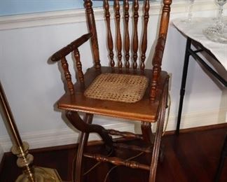 Antique Child's Highchair/Rocker/Walker 