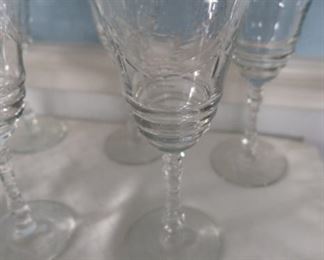 Close up of Antique Wine Glass