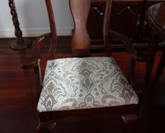 Mahogany Cherry Stain Arm Chair