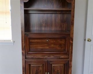 Bookcase with Drop Down Desk