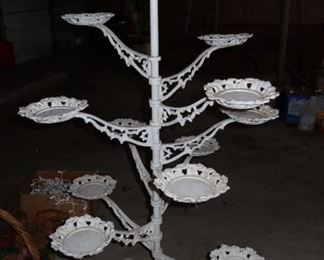Very Cool Antique Cast Iron Plant Stand